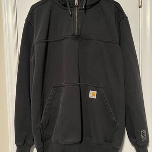 Carhartt Rain Defender Dark Gray Half-Zip Sweatshirt